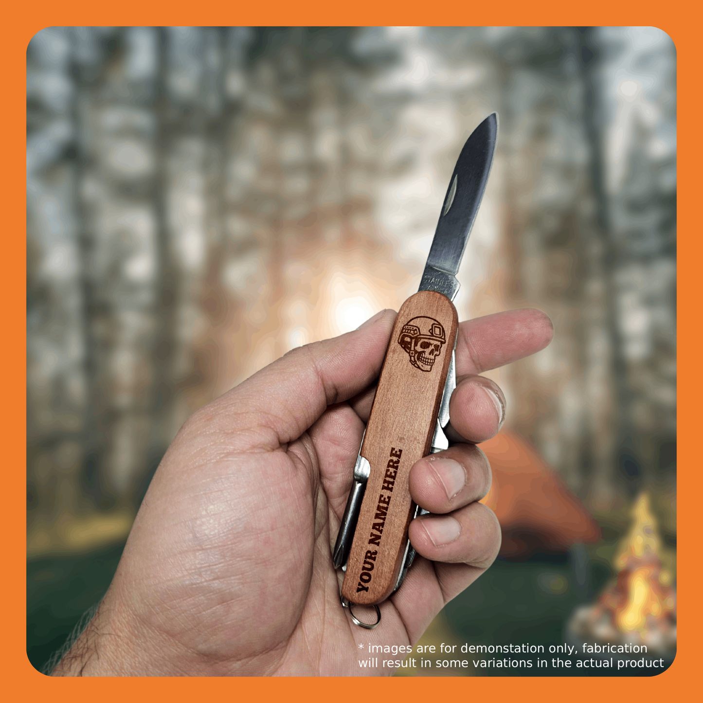 Personalized Outdoor Adventure Multi Tool – 7-in-1 Pocket Knife – EDC Gear for Hiking, Camping and Survival - Swiss Knife - Swiss Tool