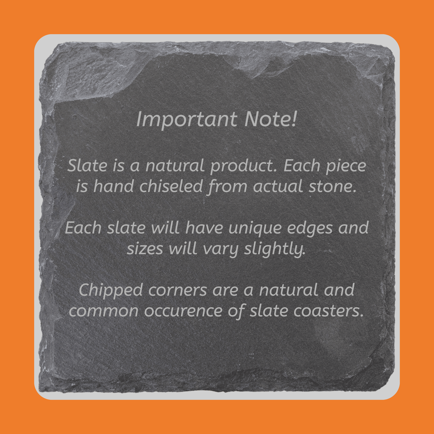 Bridesmaid Gift Slate Coasters- 4 Set- Rustic Laser Engraved Stone Decor for the Wedding Party or Maid of Honor- 6 Design Choices Available