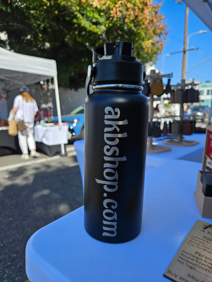 Bulk Quantity - Dual Lid Bottles - 32 Oz - Straw and Chug Spouts - Powder Coated - Personalization Available