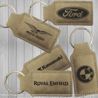 Keychains - Customize Your Way - Leatherette - Rectangular - Perfect For Your Car & Motorcycle Keys