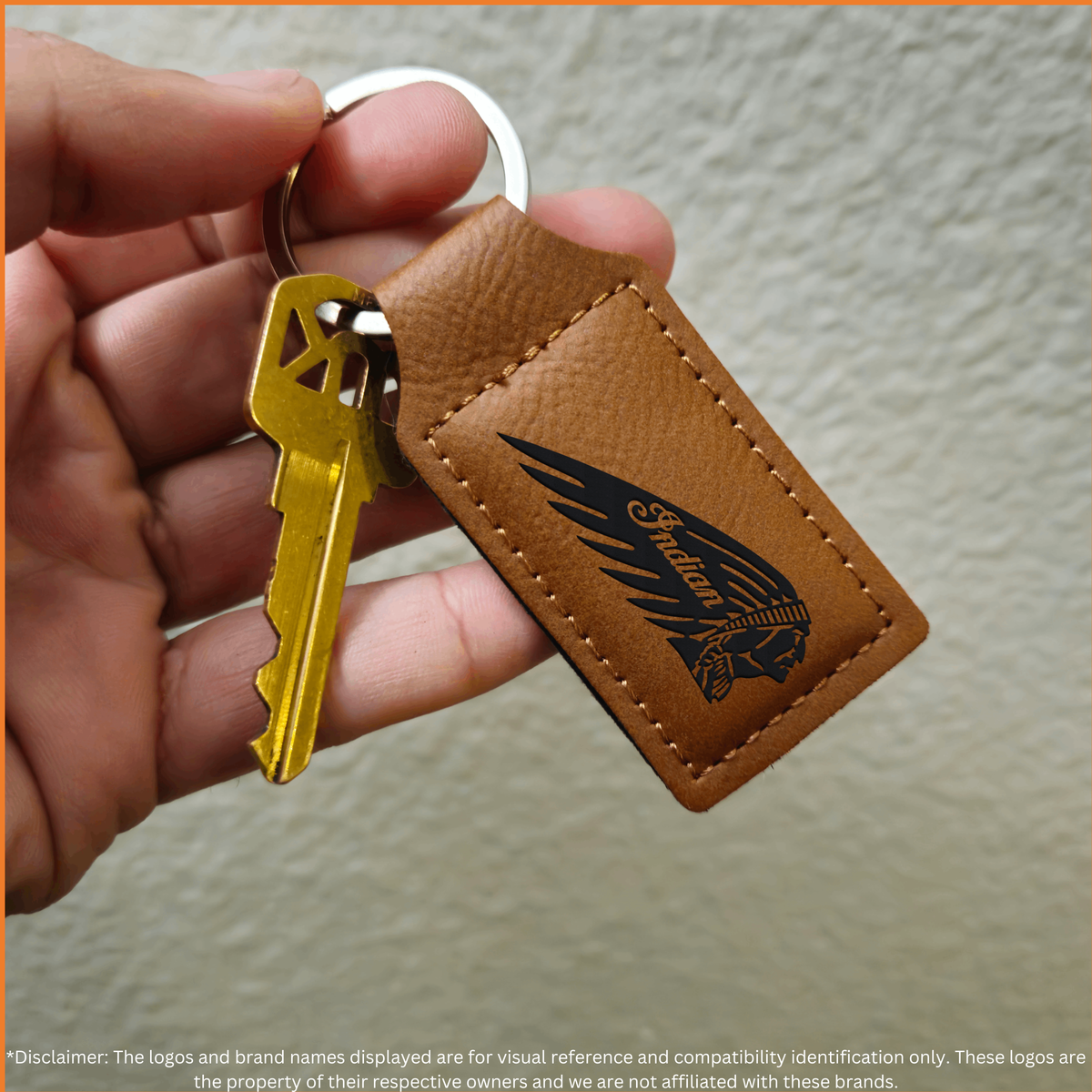 Keychains - Customize Your Way - Leatherette - Rectangular - Perfect For Your Car & Motorcycle Keys