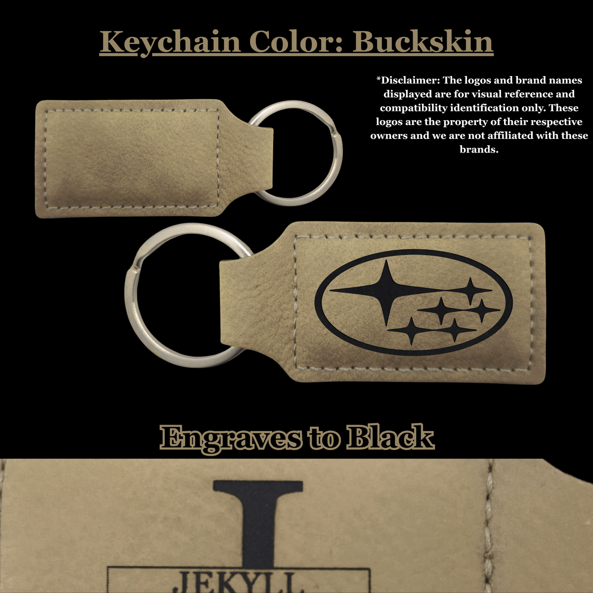 Keychains - Customize Your Way - Leatherette - Rectangular - Perfect For Your Car & Motorcycle Keys