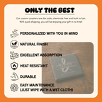 Personalized Slate Coasters, Mr. & Mrs. Wedding and Anniversary Gift