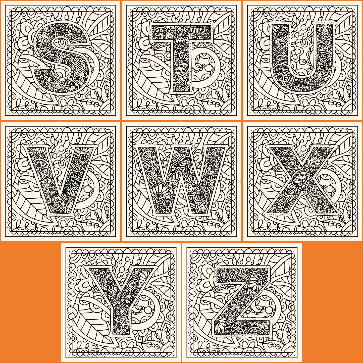 Throw Pillow - Single Letter/Monogram Rustic Design - Leatherette Material - Size: 15"x15" - Personalization Available