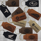 Keychains - Customize Your Way - Leatherette - Rectangular - Perfect For Your Car & Motorcycle Keys