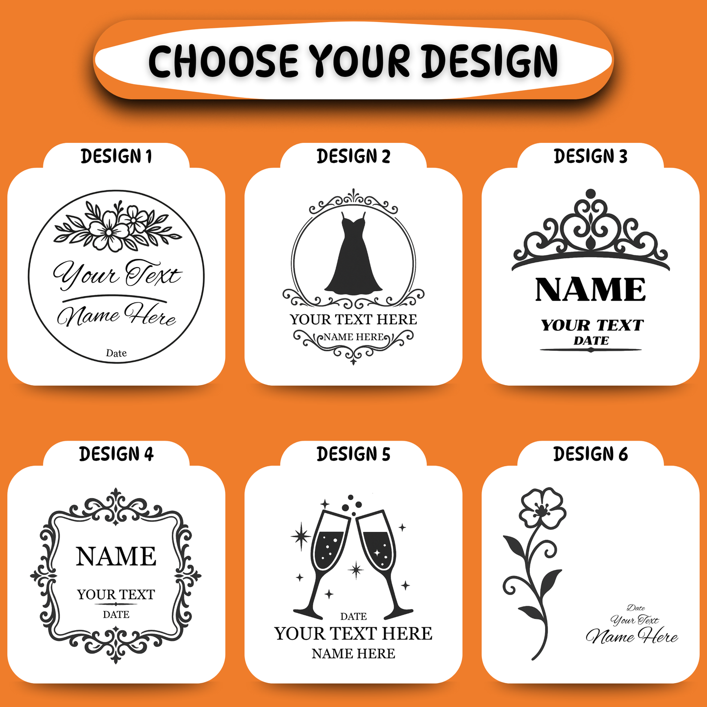 Bridesmaid Gift Slate Coasters- 4 Set- Rustic Laser Engraved Stone Decor for the Wedding Party or Maid of Honor- 6 Design Choices Available