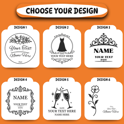 Bridesmaid Gift Slate Coasters- 4 Set- Rustic Laser Engraved Stone Decor for the Wedding Party or Maid of Honor- 6 Design Choices Available