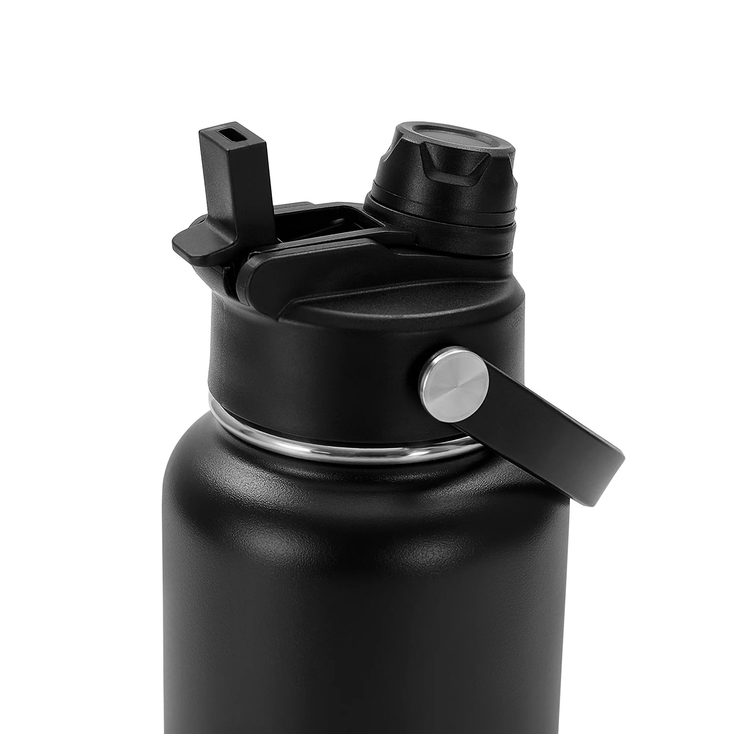 Bulk Quantity - Dual Lid Bottles - 32 Oz - Straw and Chug Spouts - Powder Coated - Personalization Available