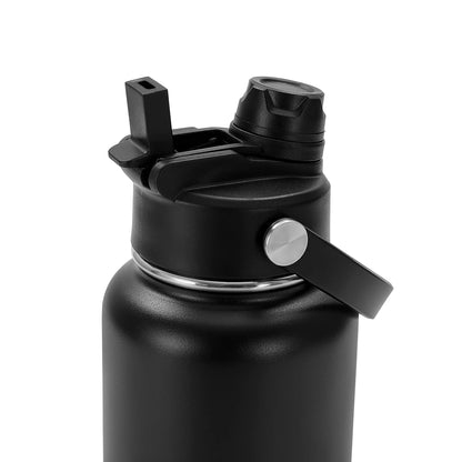 Bulk Quantity - Dual Lid Bottles - 32 Oz - Straw and Chug Spouts - Powder Coated - Personalization Available