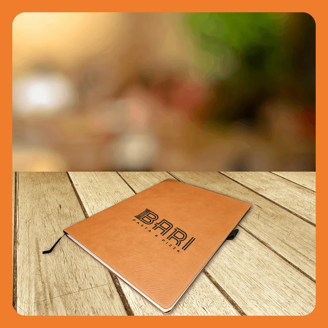 Bulk Notebooks – Company Logos, QR Codes and Custom Text - Custom Laser Engraved 7x9 Journal in Chestnut or Buckskin