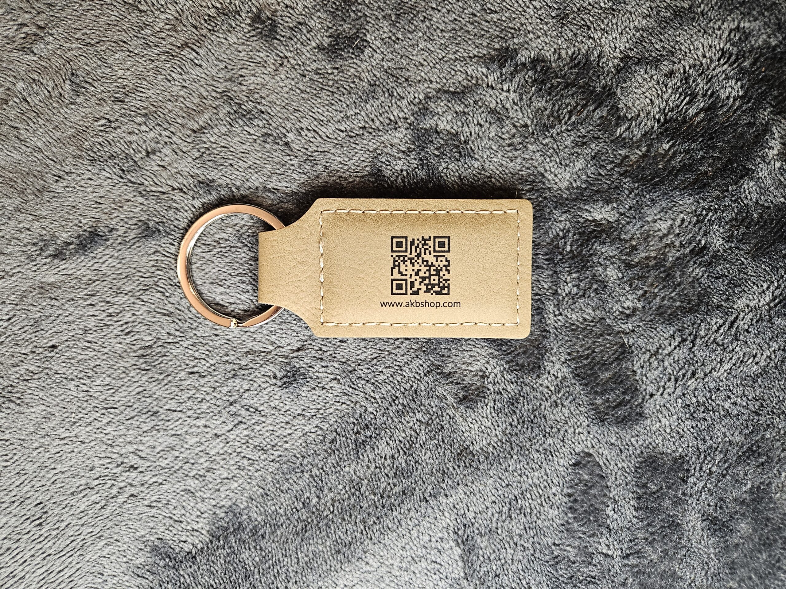 Buckskin Leatherette Keychain